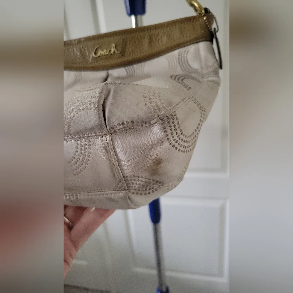 Vintage Coach Ashley Dotted Op Art Signature shoulder bag